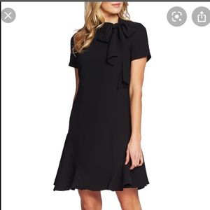 Cece Bow Neck Short Sleeve Dress